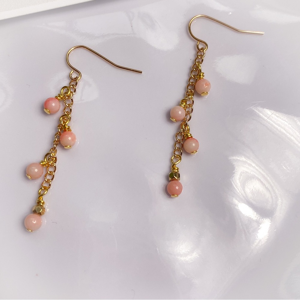 48. Pink Dangle Earrings